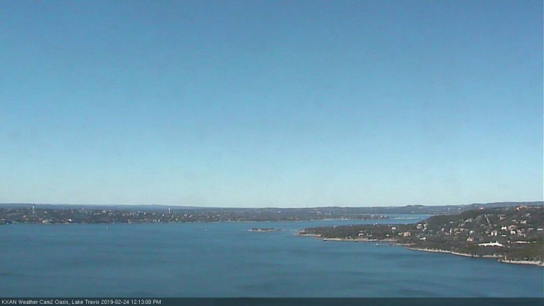Lake Travis webcam, February 24, 2019 11:15 AM CT