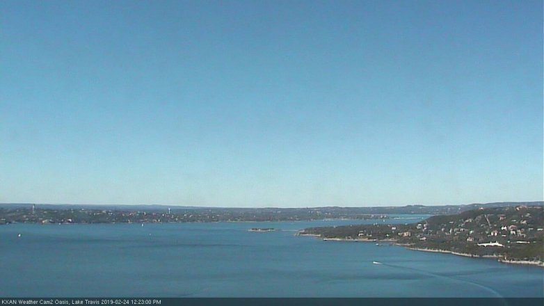 Lake Travis webcam, February 24, 2019 11:25 AM CT