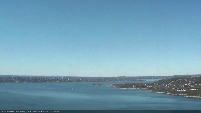 Lake Travis webcam, February 24, 2019 11:35 AM CT