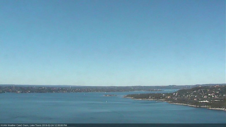 Lake Travis webcam, February 24, 2019 11:40 AM CT