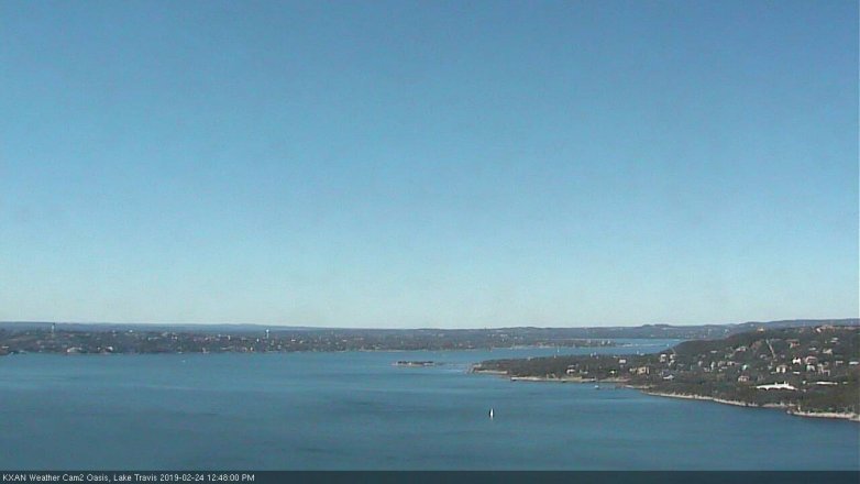 Lake Travis webcam, February 24, 2019 11:50 AM CT
