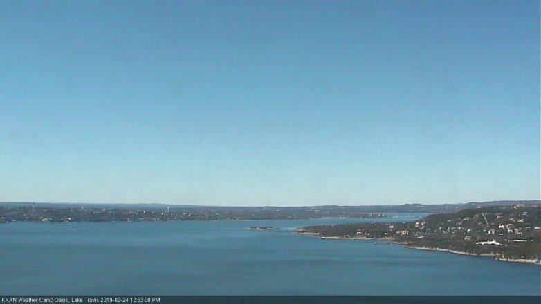 Lake Travis webcam, February 24, 2019 11:55 AM CT