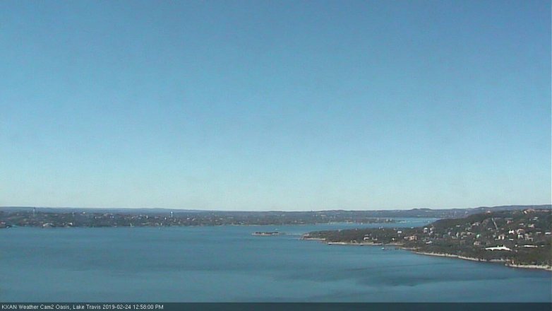 Lake Travis webcam, February 24, 2019 12:00 PM CT