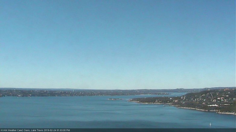 Lake Travis webcam, February 24, 2019 12:05 PM CT