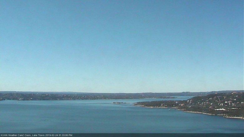 Lake Travis webcam, February 24, 2019 12:35 PM CT