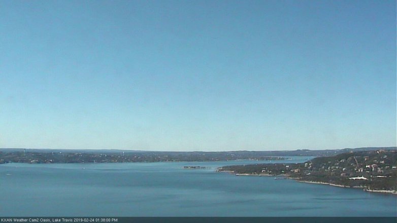 Lake Travis webcam, February 24, 2019 12:40 PM CT