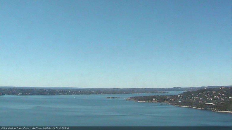 Lake Travis webcam, February 24, 2019 12:45 PM CT