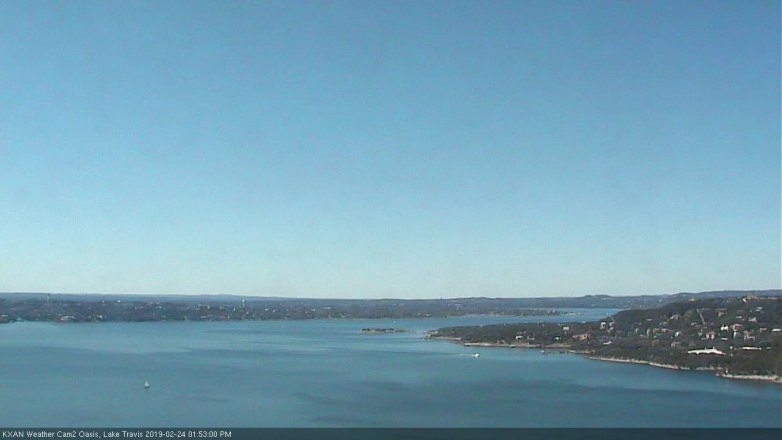 Lake Travis webcam, February 24, 2019 12:55 PM CT