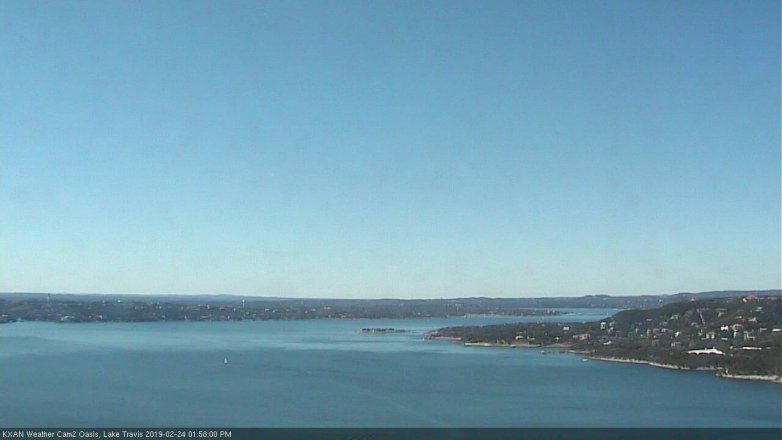 Lake Travis webcam, February 24, 2019 1:00 PM CT