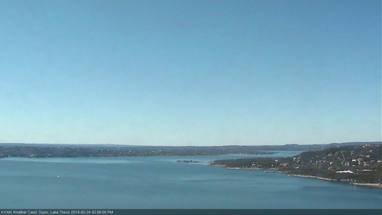 Lake Travis webcam, February 24, 2019 1:10 PM CT