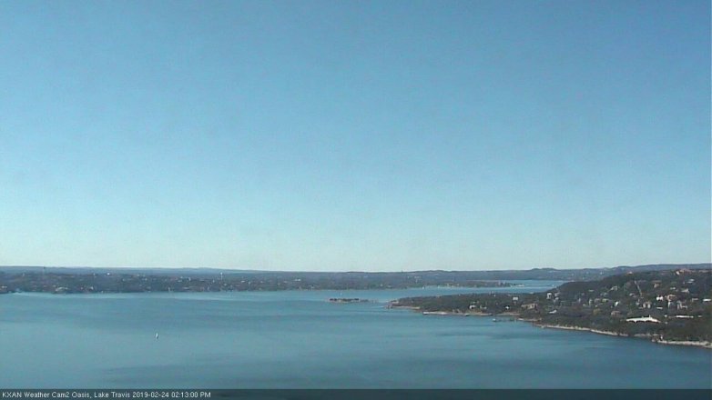 Lake Travis webcam, February 24, 2019 1:15 PM CT