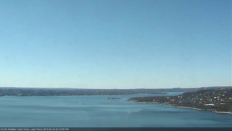 Lake Travis webcam, February 24, 2019 1:20 PM CT