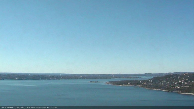 Lake Travis webcam, February 24, 2019 1:25 PM CT