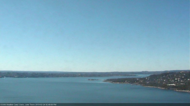 Lake Travis webcam, February 24, 2019 1:50 PM CT