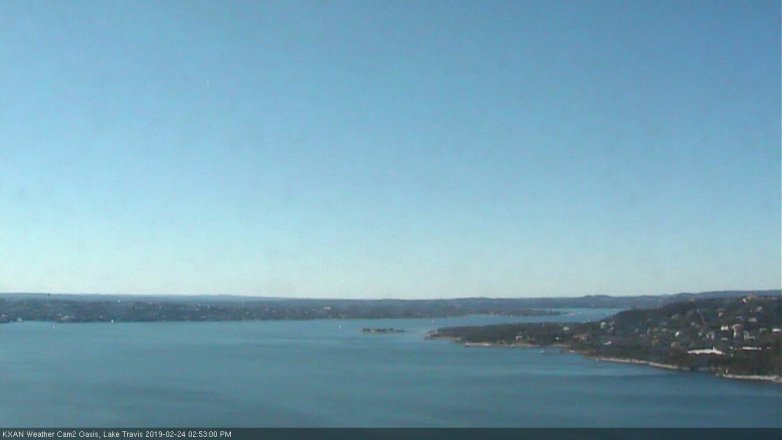 Lake Travis webcam, February 24, 2019 1:55 PM CT
