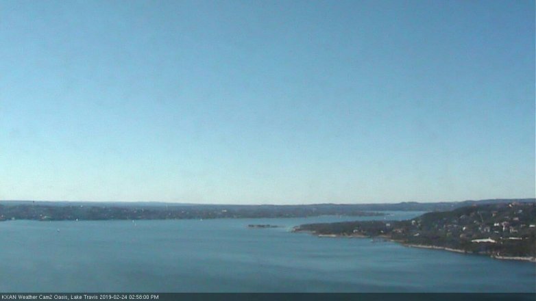 Lake Travis webcam, February 24, 2019 2:00 PM CT