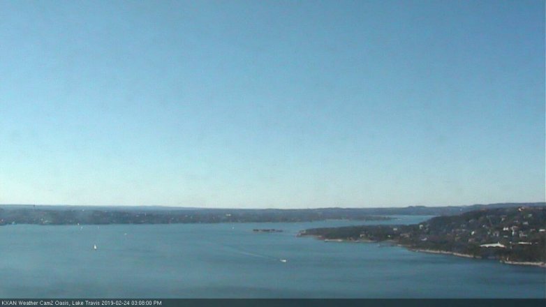 Lake Travis webcam, February 24, 2019 2:10 PM CT