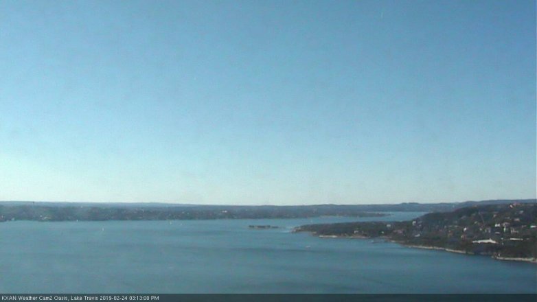 Lake Travis webcam, February 24, 2019 2:15 PM CT