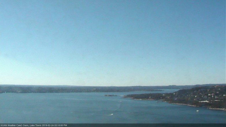 Lake Travis webcam, February 24, 2019 2:20 PM CT