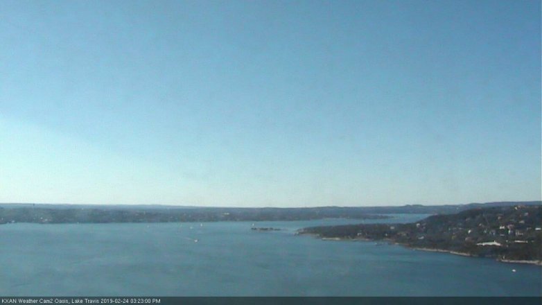 Lake Travis webcam, February 24, 2019 2:25 PM CT