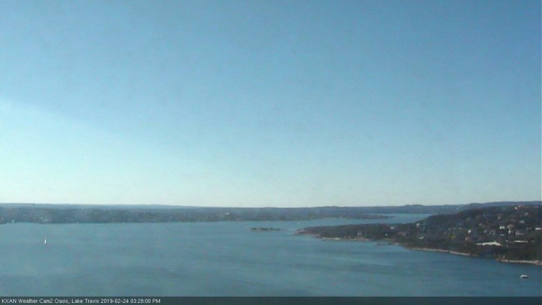 Lake Travis webcam, February 24, 2019 2:30 PM CT