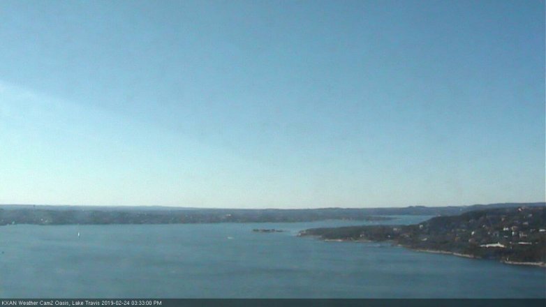 Lake Travis webcam, February 24, 2019 2:35 PM CT