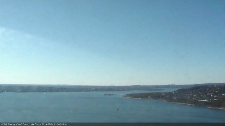 Lake Travis webcam, February 24, 2019 2:40 PM CT