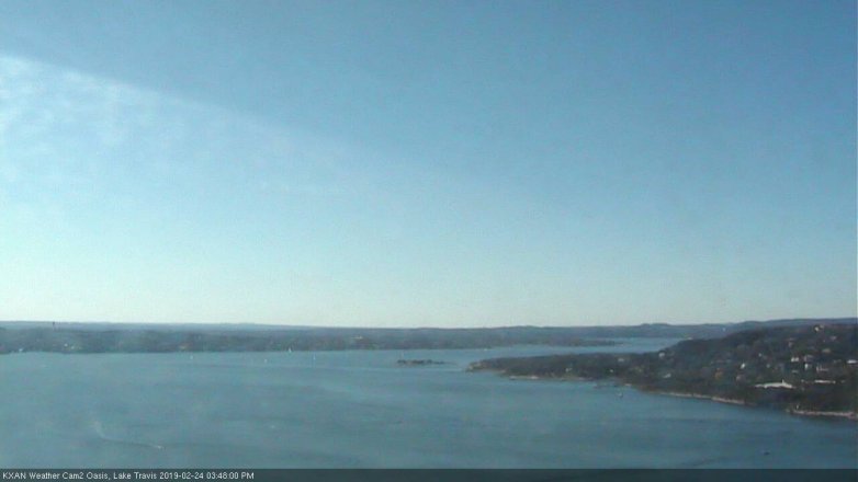 Lake Travis webcam, February 24, 2019 2:50 PM CT