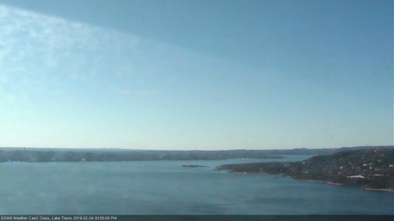 Lake Travis webcam, February 24, 2019 3:00 PM CT