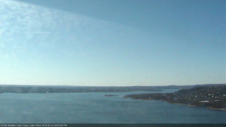 Lake Travis webcam, February 24, 2019 3:05 PM CT