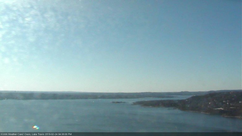 Lake Travis webcam, February 24, 2019 3:40 PM CT