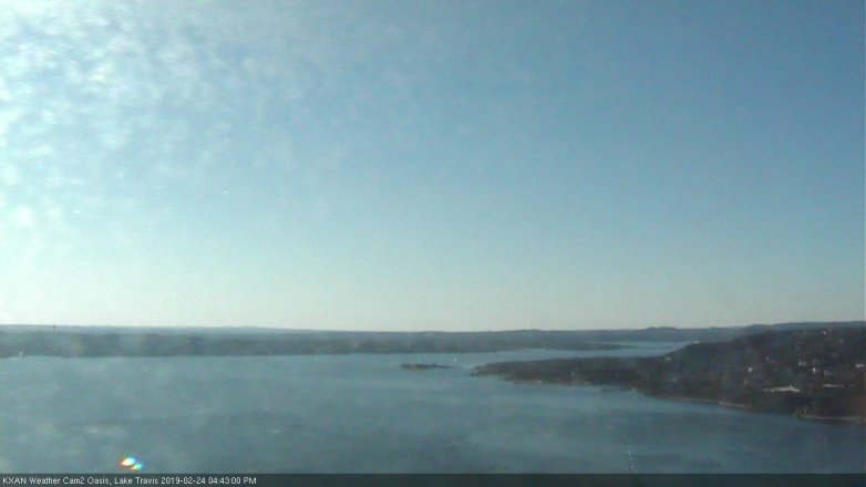 Lake Travis webcam, February 24, 2019 3:45 PM CT