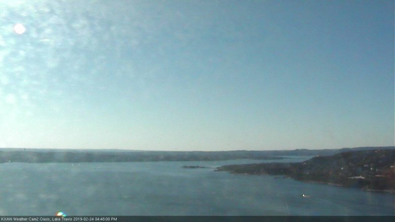 Lake Travis webcam, February 24, 2019 3:50 PM CT