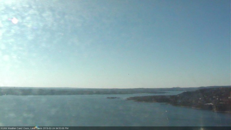 Lake Travis webcam, February 24, 2019 3:55 PM CT