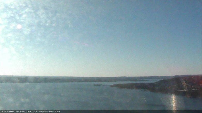 Lake Travis webcam, February 24, 2019 4:10 PM CT