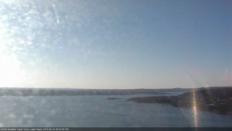 Lake Travis webcam, February 24, 2019 4:30 PM CT