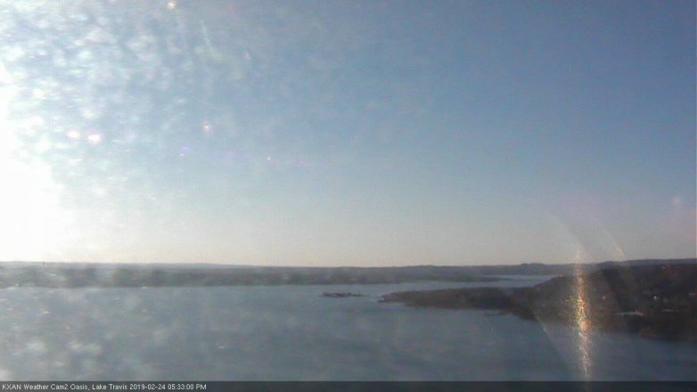 Lake Travis webcam, February 24, 2019 4:35 PM CT