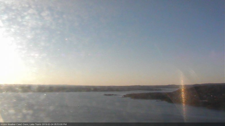 Lake Travis webcam, February 24, 2019 4:55 PM CT