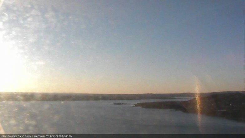 Lake Travis webcam, February 24, 2019 5:00 PM CT