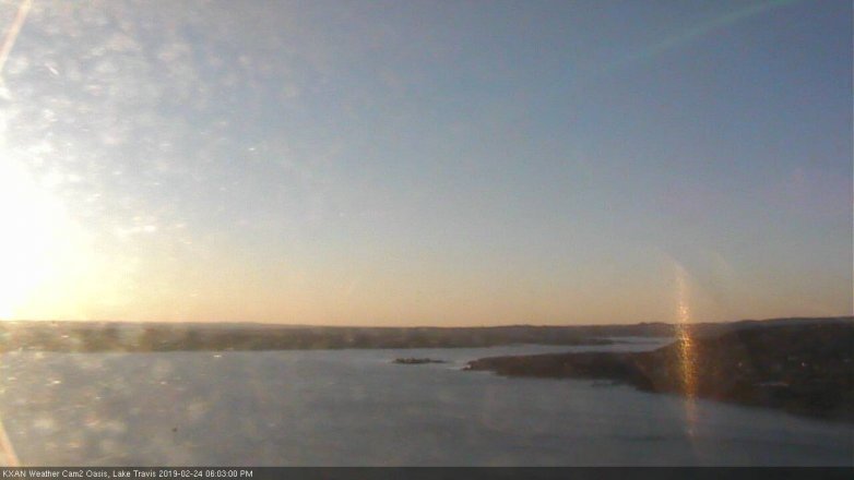 Lake Travis webcam, February 24, 2019 5:05 PM CT
