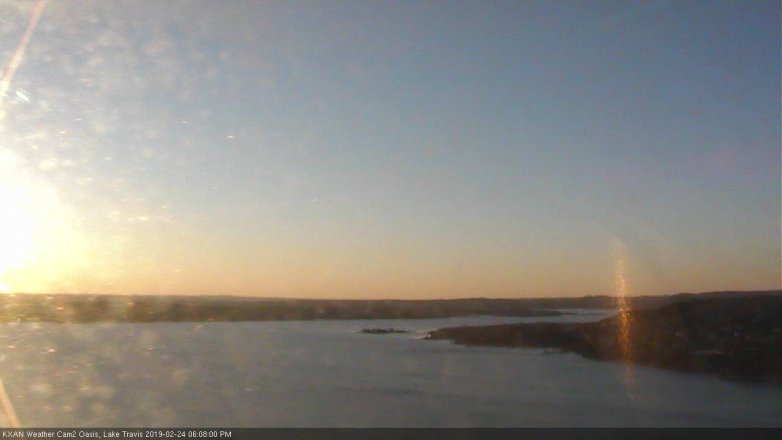 Lake Travis webcam, February 24, 2019 5:10 PM CT