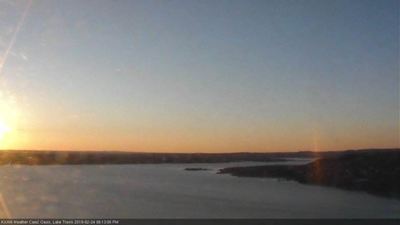 Lake Travis webcam, February 24, 2019 5:15 PM CT