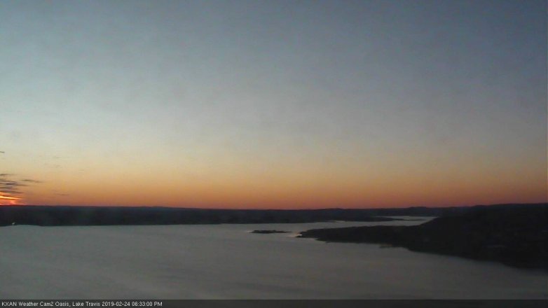 Lake Travis webcam, February 24, 2019 5:35 PM CT