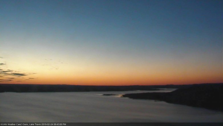 Lake Travis webcam, February 24, 2019 5:45 PM CT