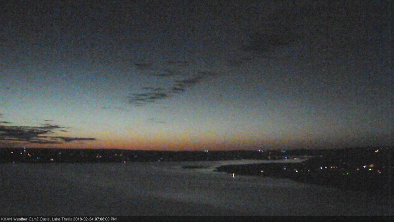 Lake Travis webcam, February 24, 2019 6:10 PM CT
