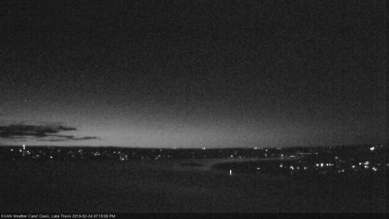 Lake Travis webcam, February 24, 2019 6:20 PM CT