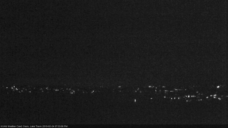 Lake Travis webcam, February 24, 2019 6:35 PM CT