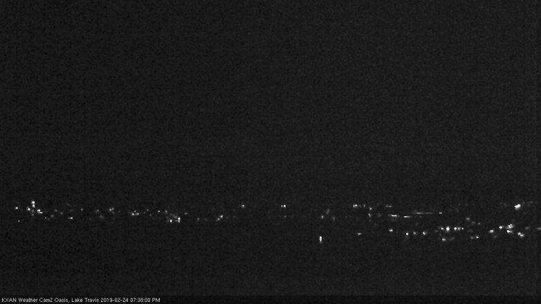 Lake Travis webcam, February 24, 2019 6:40 PM CT