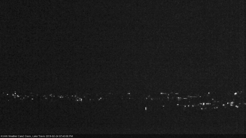 Lake Travis webcam, February 24, 2019 6:45 PM CT
