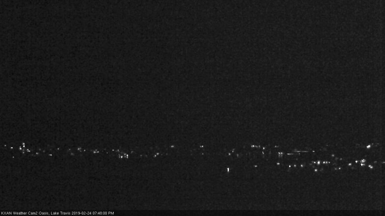 Lake Travis webcam, February 24, 2019 6:50 PM CT